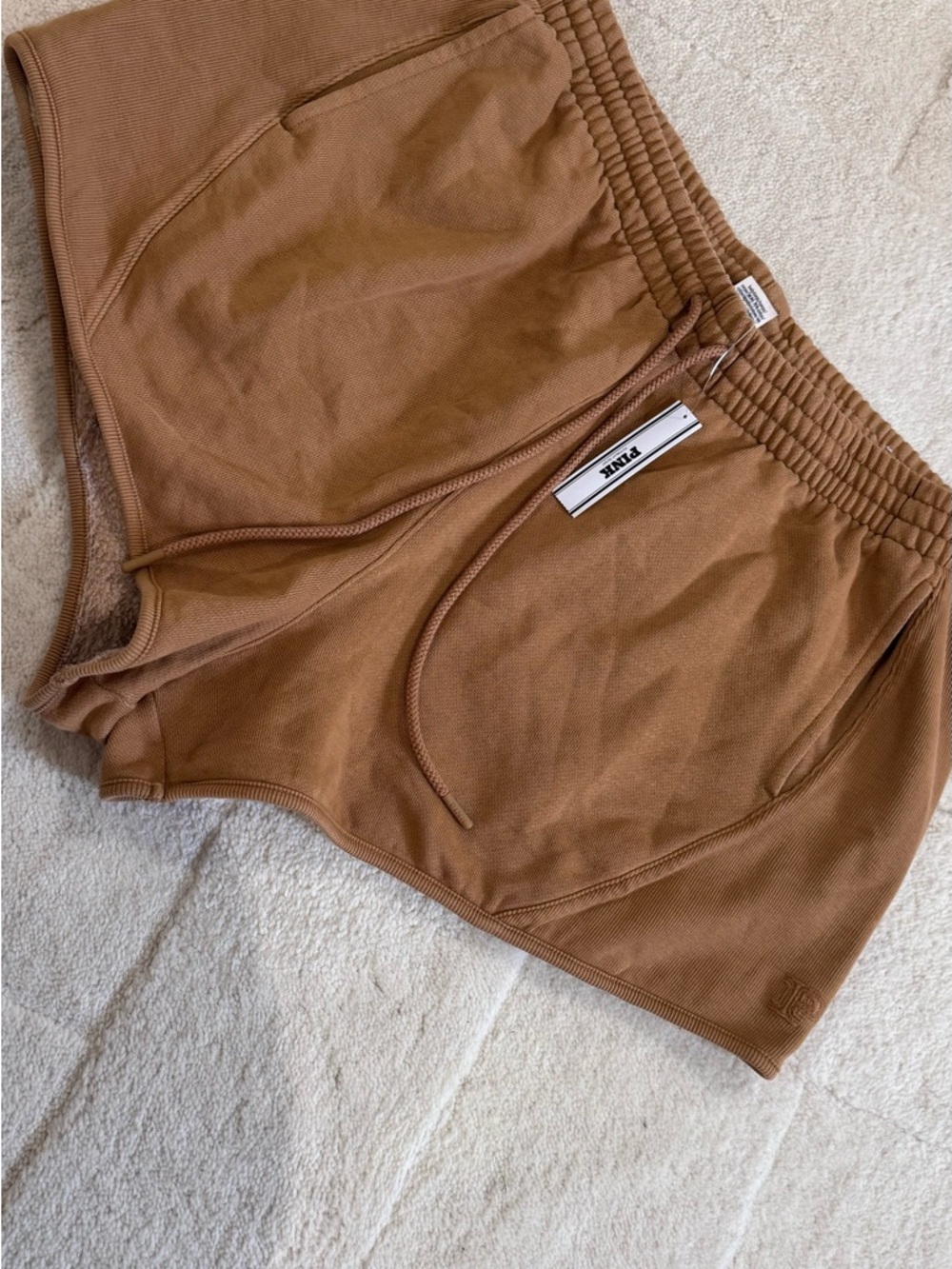 PINK Victoria's Secret Brown Cozy Lounge Shorts